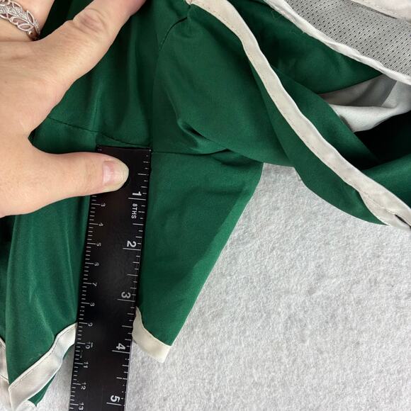 Soffe Low Rise Running Shorts Juniors Small Y2K Vintage Green Track 90's Cheer - Picture 4 of 9